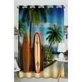 thumbnail image 1 of GCKG Amazing Surfboards Blackout Curtains Window treatment Panel Drapes 52(W) x 84(H) inches (One Piece), 1 of 4