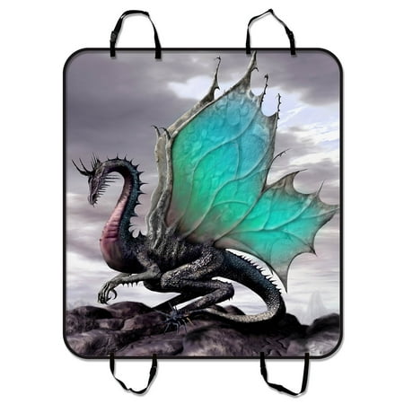 GCKG Ancient Dragon Pattern Pet Car Seat Cover Dog Car Seat Mat Hammock Cargo Mat Trunk Mat For Cars Trucks and SUV 54x60 inches