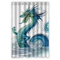 thumbnail image 1 of GCKG Art Dragon Bathroom Shower Curtain, Shower Rings Included 100% Polyester Waterproof Shower Curtain 48x72 Inches, 1 of 4