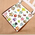 thumbnail image 1 of GCKG Art Owl Chair Pad Seat Cushion Chair Cushion Floor Cushion with Breathable Memory Inner Cushion and Ties Two Sides Printing 16x16 inches, 1 of 3