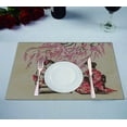 thumbnail image 1 of GCKG Asian Placemat, Japanese Lady Wearing Kimono with Cherry Blossom Tree Placemat 12x18 Inch,Set of 2, 1 of 1