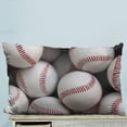 thumbnail image 1 of GCKG Baseball Balls Sports Pillow Case Pillow Cover Pillow Protector Two Sides 20 x 30 Inches, 1 of 2