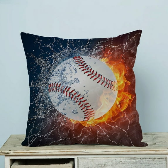 GCKG Baseball Pillow Case Pillow Cover Pillow Protector Two Sides 20 x 20 Inches