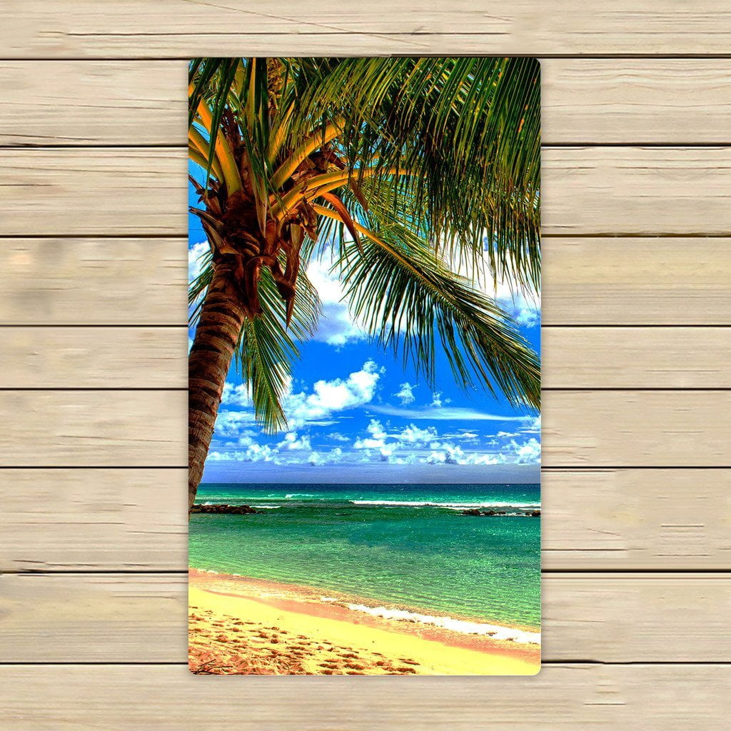GCKG Beach Palm tree Beach Towel Shower Towel Wrap For Home and Travel ...
