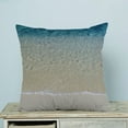 thumbnail image 1 of GCKG Beach Sea Sand Ocean Pillow Case Pillow Cover Pillow Protector Two Sides 18 x 18 Inches, 1 of 2