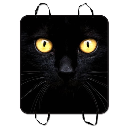 GCKG Black Cat in The Dark Pet Car Seat Cover Dog Car Seat Mat Hammock Cargo Mat Trunk Mat For Cars Trucks and SUV 54x60 inches