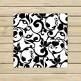 thumbnail image 1 of GCKG Black and White Damask Pattern Classic Vintage French Floral Swirls Towels,Beach Bath Pool Sprot Travel Hand Spa Towel Size 13x13 inches, 1 of 4
