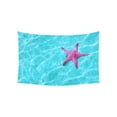 thumbnail image 1 of GCKG Blue Sea Water Purple Starfish Tapestry Wall Hanging Ocean Baltic Wall Decor Art for Living Room Bedroom Dorm Cotton Linen Decoration 60 x 40 Inches, 1 of 2