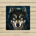 thumbnail image 1 of GCKG Brave Black Wolf Beach Towel Shower Towel Wrap For Home and Travel Use Size 13x13 inches, 1 of 4