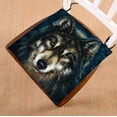 thumbnail image 1 of GCKG Brave Black Wolf Chair Pad Seat Cushion Chair Cushion Floor Cushion with Breathable Memory Inner Cushion and Ties Two Sides Printing 18x18 inches, 1 of 3