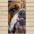 thumbnail image 1 of GCKG Bulldog Hand Towel,Spa Towel,Beach Bath Towels,Bathroom Body Shower Towel Bath Wrap Size 30x56 inches, 1 of 4