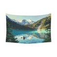 thumbnail image 1 of GCKG Canada Beautiful Joffre Mountain Lake Tapestry Wall Hanging Valley Landscape Wall Decor Art for Living Room Bedroom Dorm Cotton Linen Decoration 90 x 60 Inches, 1 of 2