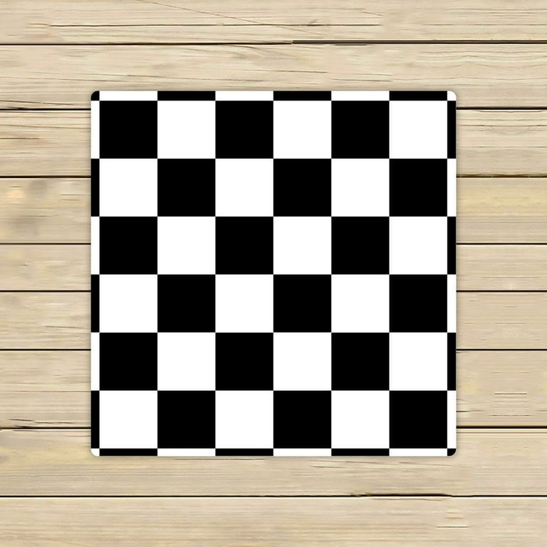 Black White Checkered Bath Towels