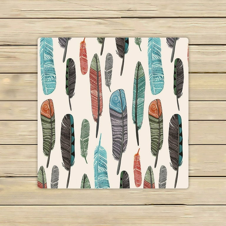 GCKG Colorful Aztec Feather Hand Towel Spa Towel Beach Bath Towels Bathroom Body Shower Towel Bath Wrap Size 13x13 inches Walmart