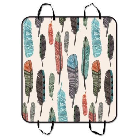 GCKG Colorful Aztec Feather Pet Car Seat Cover Dog Car Seat Mat Hammock Cargo Mat Trunk Mat For Cars Trucks and SUV 54x60 inches