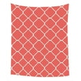 thumbnail image 1 of GCKG Coral Quatrefoil Bedroom Living Room Art Wall Hanging Tapestry Size 51x60 inches, 1 of 2