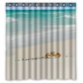 thumbnail image 1 of GCKG Crab Walking In Beautiful Beach Waterproof Polyester Shower Curtain Bathroom Deco 66x72 inches, 1 of 4