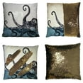 thumbnail image 1 of GCKG Creative Octopus Reversible Mermaid Sequin Pillow Case Home Decor Cushion Cover 16x16 inches, 1 of 3