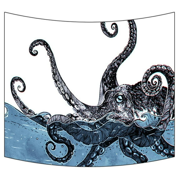 GCKG Creative Octopus Wall Art Tapestries Home Decor Wall Hanging Tapestry Size 40"x60"