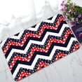 thumbnail image 1 of GCKG Dark Blue Red and White Star Chevron Non-Slip Doormat Indoor/Outdoor/Bathroom Doormat 30 x 18 Inches, 1 of 3