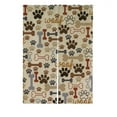 thumbnail image 1 of GCKG Dog Paws and Bones Japanese Noren Doorway Curtain Doorway Curtain Door Curtain Entrance Curtain Size 85x120cm, 1 of 4