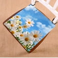 thumbnail image 1 of GCKG Elegant Natural Wild White Daisy Flower Field Under The Blue Sky Chair Pad Seat Cushion Chair Cushion Floor Cushion with Breathable Memory Inner Cushion and Ties Two Sides Printing 16x16inch, 1 of 3
