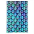 thumbnail image 1 of GCKG Fish Scales Purple Blue Waterproof Polyester Shower Curtain Bathroom Deco 48x72 inches, 1 of 4