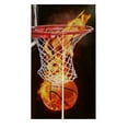 thumbnail image 1 of GCKG Flaming Basketball Japanese Noren Doorway Curtain Doorway Curtain Door Curtain Entrance Curtain Size 85x150cm, 1 of 4