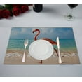 thumbnail image 1 of GCKG Flamingo in the Seashore Placemats 12x18 inches Set of 2, 1 of 1