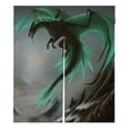 thumbnail image 1 of GCKG Flying Dragon Pattern Doorway Curtain Japanese Noren Curtains Door Curtain Entrance Curtain Size 105x120cm, 1 of 4