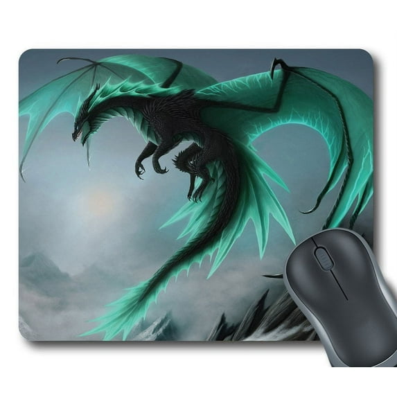 GCKG Flying Dragon Pattern Mouse Pad Personalized Unique Rectangle Gaming Mousepad 9.84"(L) x 7.87"(W)