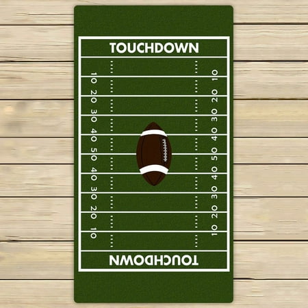 GCKG Football Ground Towels,Football Ground Beach Bath Towels Bathroom Body Shower Towel Bath Wrap For Home,Outdoor and Travel Use Size 30x56 inches