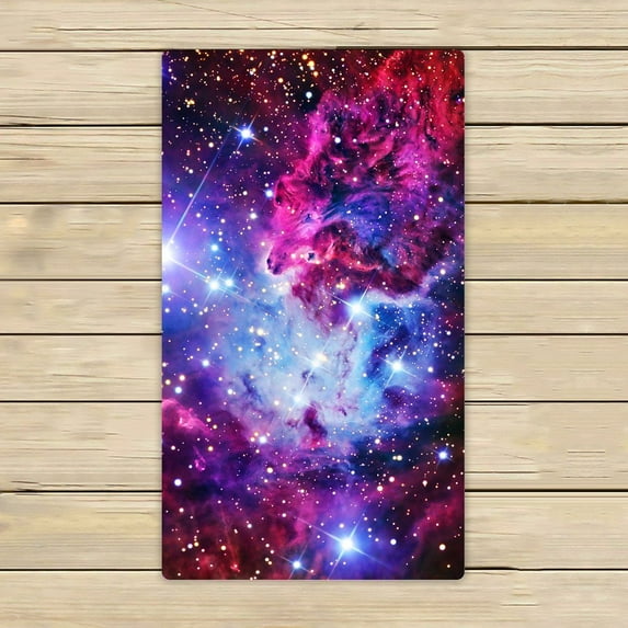 GCKG Galaxy Towels,Galaxy Space,Universe Stars Beach Bath Towels Bathroom Body Shower Towel Bath Wrap For Home,Outdoor and Travel Use Size 16x28 inches