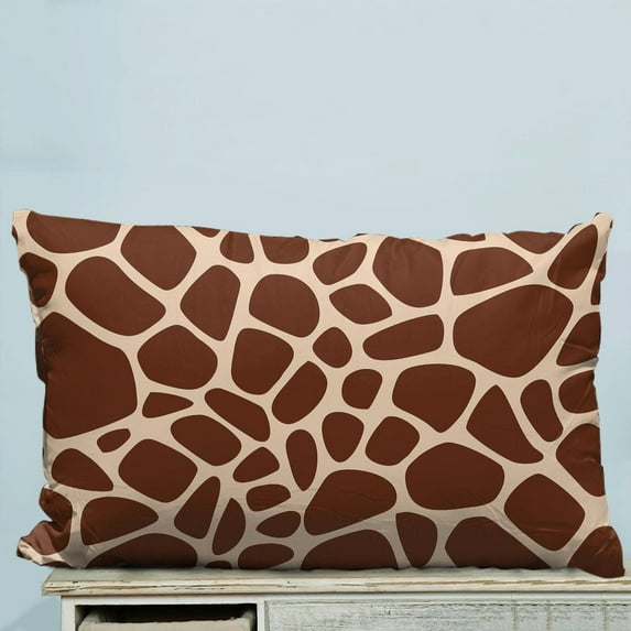 GCKG Giraffe Print Pillow Case Pillow Cover Pillow Protector Two Sides 20 x 30 Inches