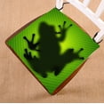 thumbnail image 1 of GCKG Green background Frog shadow Chair Pad Seat Cushion Chair Cushion Floor Cushion with Breathable Memory Inner Cushion and Ties Two Sides Printing 16x16 inches, 1 of 3