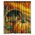 thumbnail image 1 of GCKG Halloween Pumpkin Bathroom Shower Curtain, Shower Rings Included 100% Polyester Waterproof Shower Curtain 60x72 inches, 1 of 4
