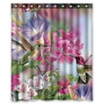 thumbnail image 1 of GCKG Hummingbird Bathroom Shower Curtain, Shower Rings Included 100% Polyester Waterproof Shower Curtain 60x72 Inches, 1 of 4