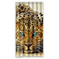thumbnail image 1 of GCKG Leopard Bathroom Shower Curtain, Shower Rings Included 100% Polyester Waterproof Shower Curtain 36x72 Inches, 1 of 4