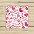 thumbnail image 1 of GCKG Lovely Hearts HAPPY VALENTINES DAY Hand Towel,Spa Towel,Beach Bath Towels,Bathroom Body Shower Towel Bath Wrap Size 13x13 inches, 1 of 4