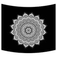 thumbnail image 1 of GCKG Mandala Tapestry,Mandala-Black and White Indian Wall Hanging Wall Decor Art for Living Room Bedroom Dorm Cotton Linen Decoration Size 51x60 inches, 1 of 2