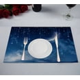 thumbnail image 1 of GCKG Moon Star In Blue Sky Beautiful Night Placemats 12x18 inches Set of 2, 1 of 1