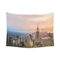 thumbnail image 1 of GCKG NYC New York Skyline Tapestry Wall Hanging Empire State Building Sunset Wall Decor Art for Living Room Bedroom Dorm Cotton Linen Decoration 80 x 60 Inches, 1 of 2