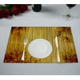 thumbnail image 1 of GCKG Nature Wood Placemat, Bamboo and Leaves Placemat 12x18 Inch,Set of 2, 1 of 1