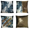 thumbnail image 1 of GCKG Octopus Pillowcase,Blue Octopus Reversible Mermaid Sequin Pillow Case Home Decor Cushion Cover 20x20 inches, 1 of 3