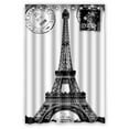 thumbnail image 1 of GCKG Paris Eiffel Tower City of Love Bathroom Shower Curtain, Shower Rings Included 100% Polyester Waterproof Shower Curtain 48x72 Inches, 1 of 4