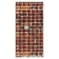 thumbnail image 1 of GCKG Red Brick Texture Bathroom Shower Curtain, Shower Rings Included 100% Polyester Waterproof Shower Curtain 36x72 inches, 1 of 4