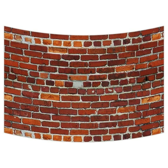 GCKG Red Brick Texture Tapestry,Red Brick Texture Wall Hanging Wall Decor Art for Living Room Bedroom Dorm Cotton Linen Decoration Size 90x60 inches