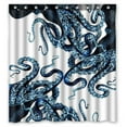 thumbnail image 1 of GCKG Red Octopus Bathroom Shower Curtain, Shower Rings Included 100% Polyester Waterproof Shower Curtain 66x72 inches, 1 of 4