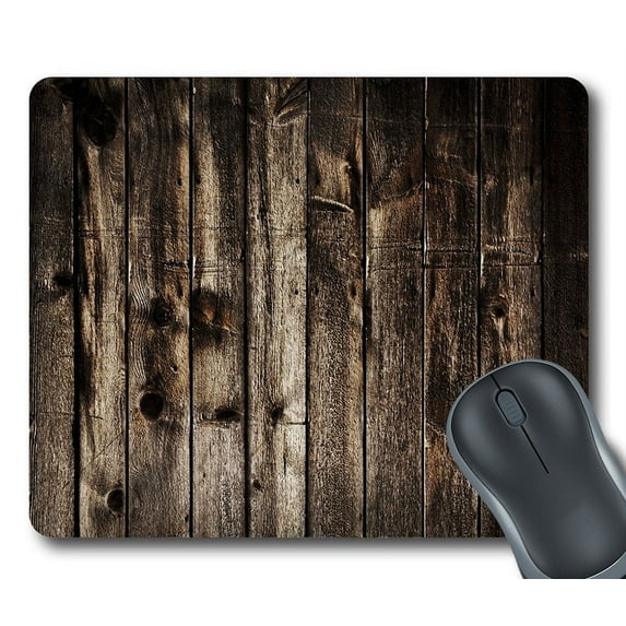 GCKG Rustic Old Barn Wood Mouse Pad Personalized Unique Rectangle Gaming Mousepad 9.84"(L) x 7.87"(W)