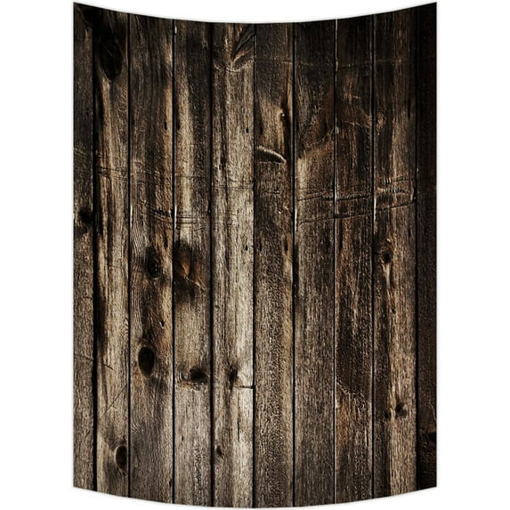 GCKG Rustic Old Barn Wood Wall Art Tapestries Home Decor Wall Hanging Tapestry Size 51"x60"